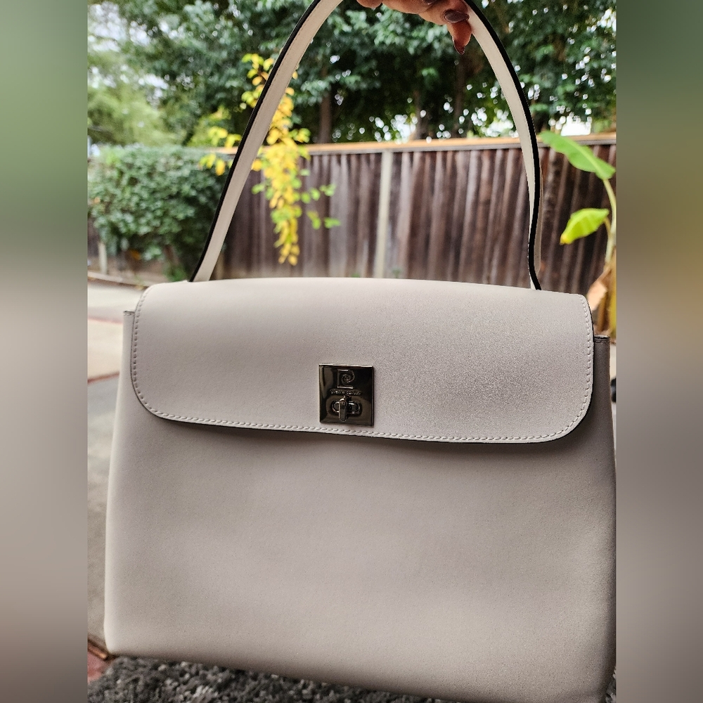 SOLD!! Pierre Cardin white satchel